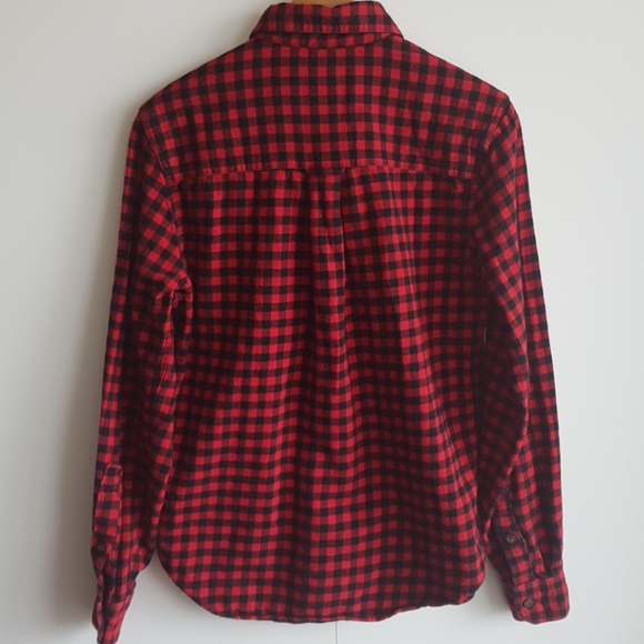 WOOLRICH Trout Run Flannel Buffalo Plaid Shirt Sm - Picture 5 of 7